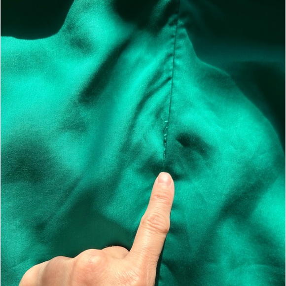 L'Academie The Lorriana Mini Dress in Kelly Green Tencel Small Event Prom - Picture 9 of 12